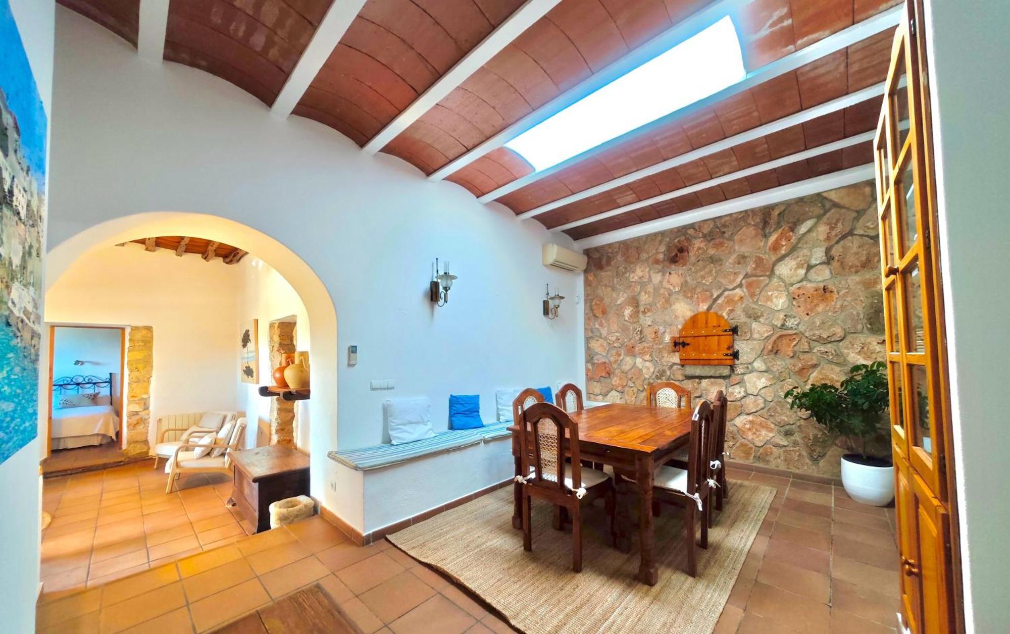 Casa Can Lluc Con Piscina, Jardin Y Vista Al Campo Sant Miquel de Balansat Exterior foto